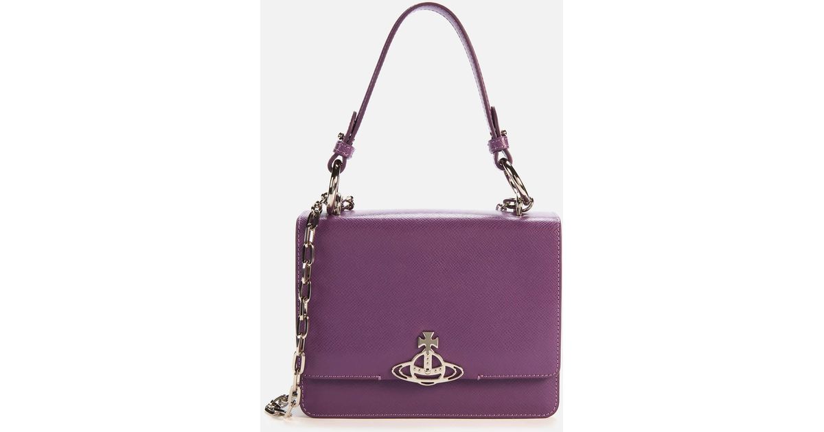 Vivienne Westwood Debbie Medium Bag With Flap in Purple | Lyst