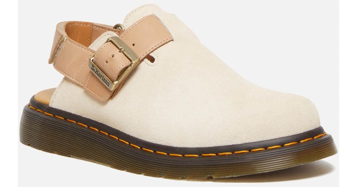 Dr. Martens Ii Suede Mules in Natural for Men Lyst