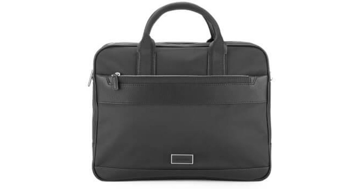 Calvin Klein Men S Ethan Nylon Laptop Bag In Black For Lyst