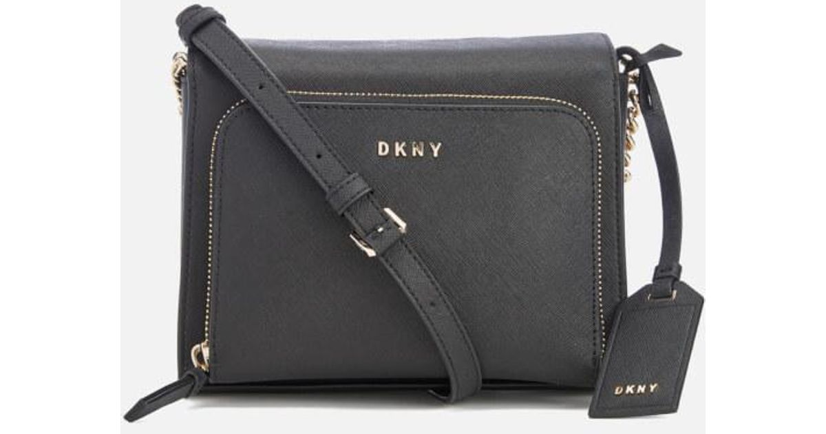 DKNY Leather Women's Bryant Park Pocket Cross Body Bag in Black Lyst