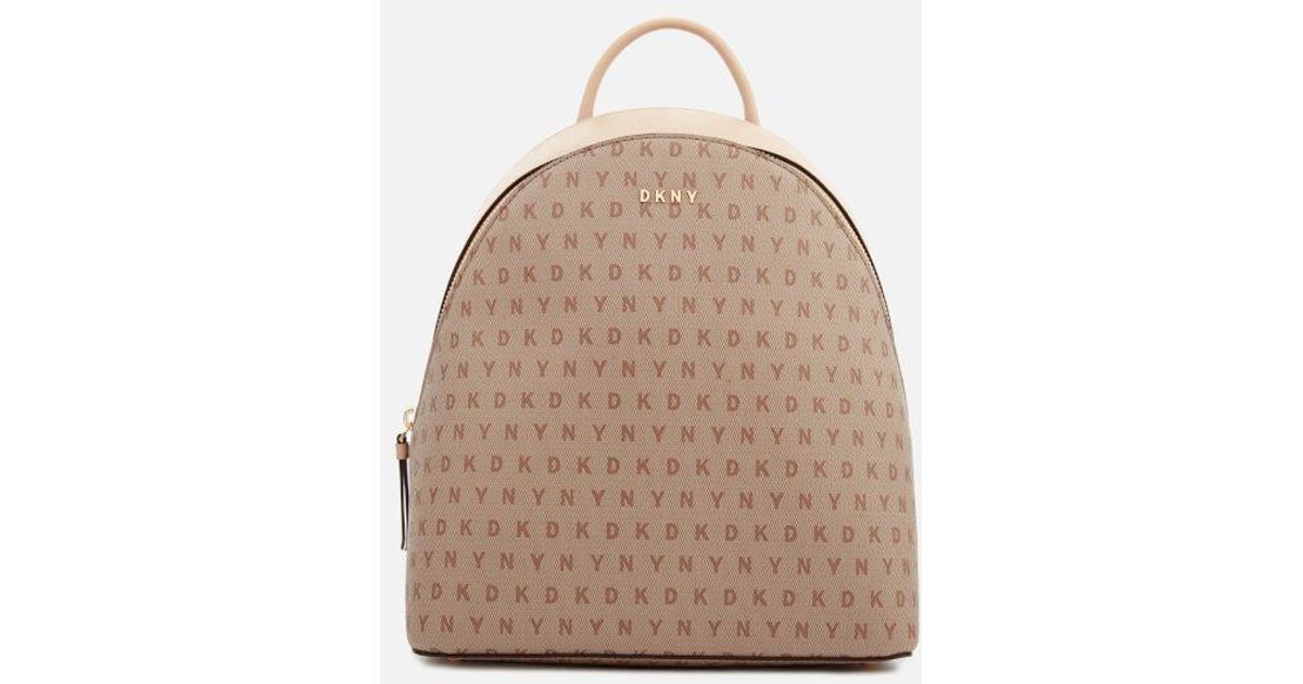 DKNY Leather Women's Bryant Medium Backpack in Beige (Natural) Lyst UK