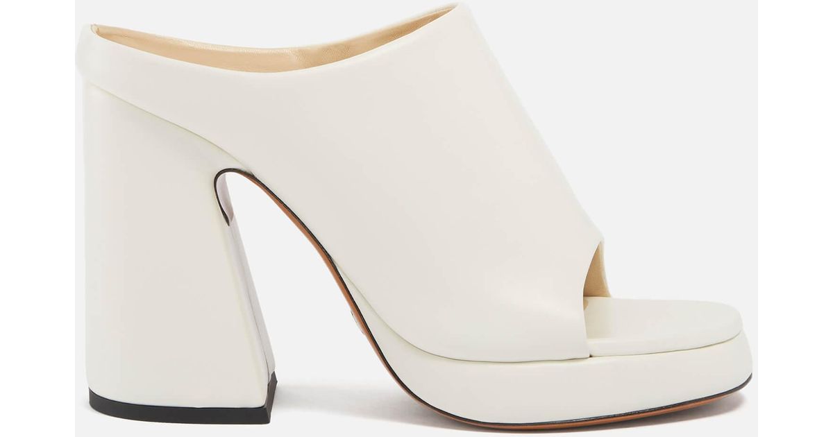 Proenza Schouler 's Forma Leather Platform Mules in White | Lyst