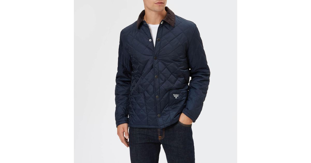 Barbour beacon sale navy quilted jacket