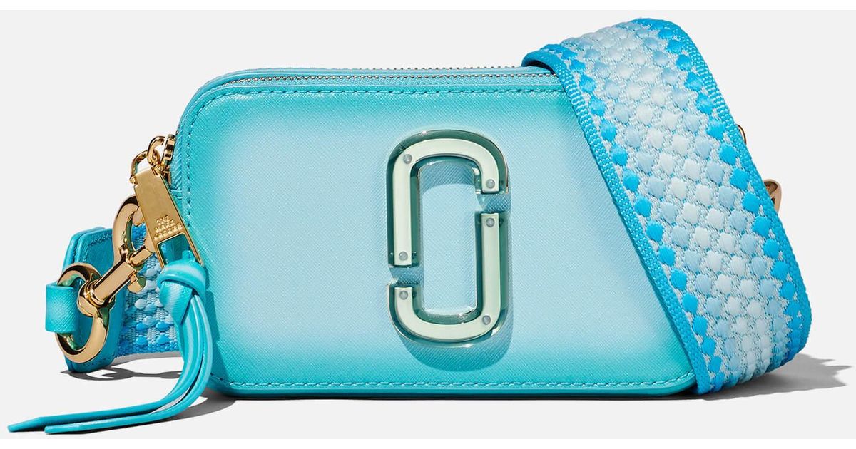 Marc Jacobs Leather The Fluoro Edge Snapshot Bag in Blue Lyst UK