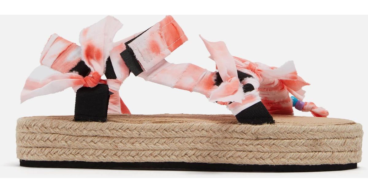 ARIZONA LOVE Bandana Trekky Cotton Sandals in Pink | Lyst