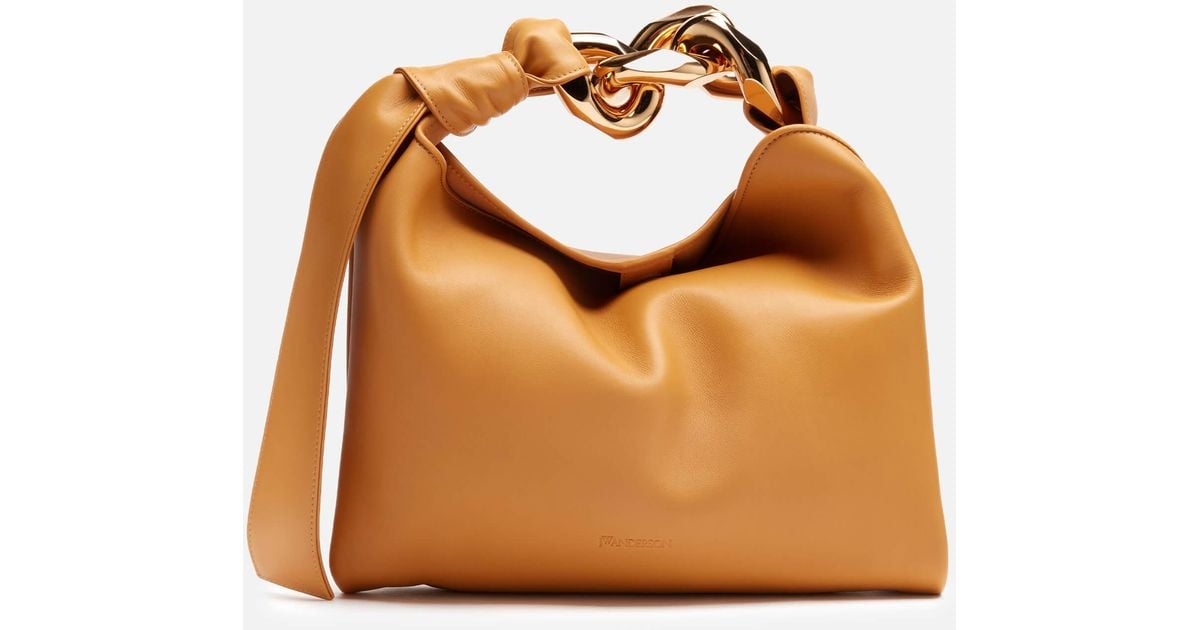 JW Anderson Leather Small Chain Hobo Bag - Lyst