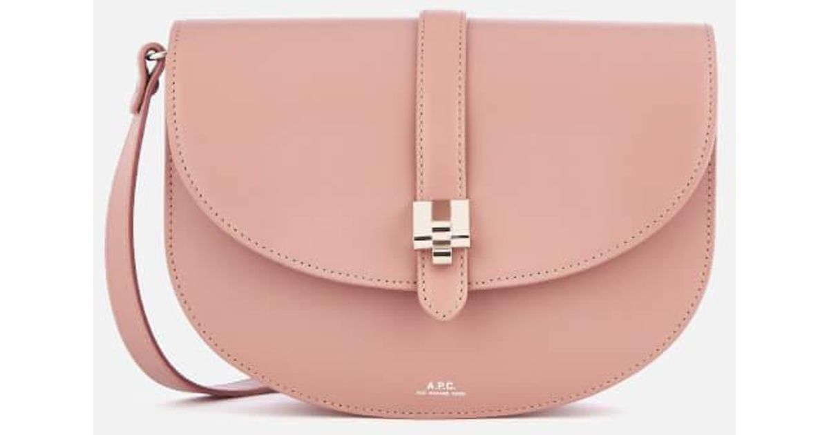 A.P.C. Leather Women's Isilde Cross Body Bag in Rose (Pink) - Lyst