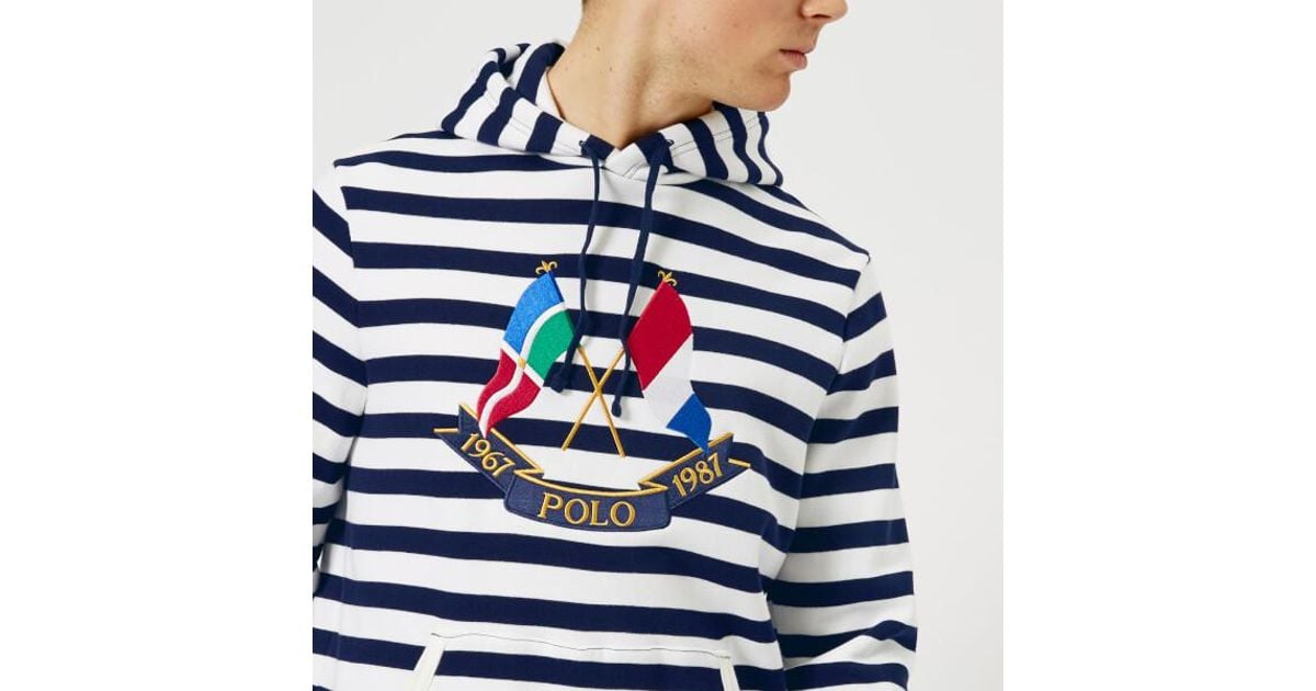 polo cross flags hoodie
