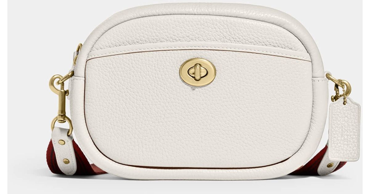 Coach pebbled leather store camera bag