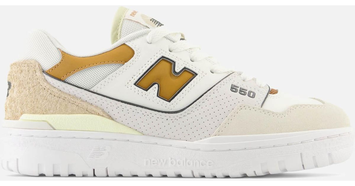 New Balance 550 Trainers in White Lyst