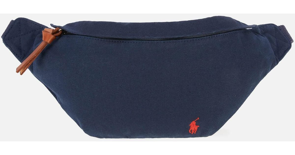 Polo Ralph Lauren Canvas Medium Waist Bag in Blue for Men | Lyst