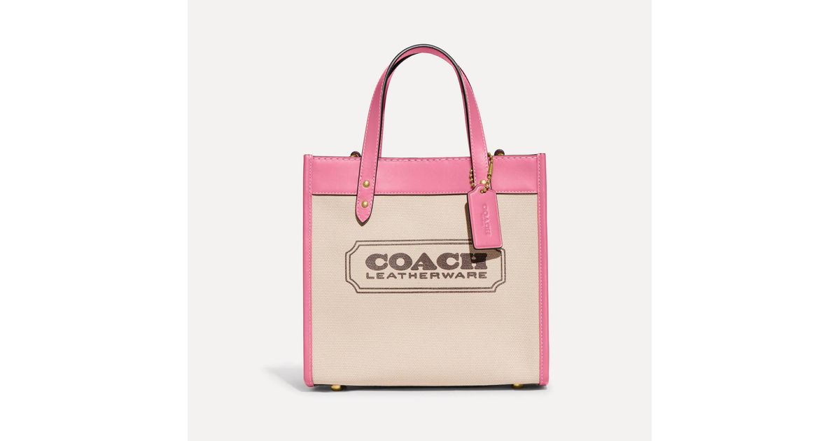 Coach field canvas tote hot sale