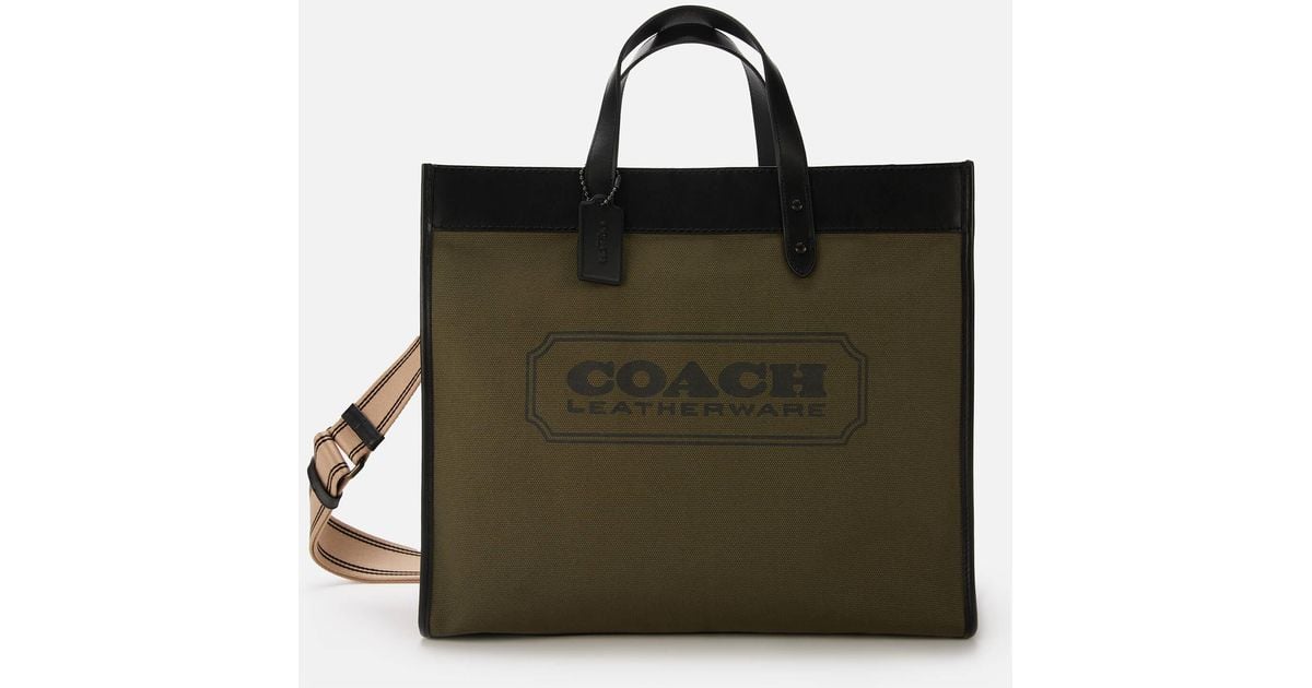 Field tote 40 with coach badge new arrivals
