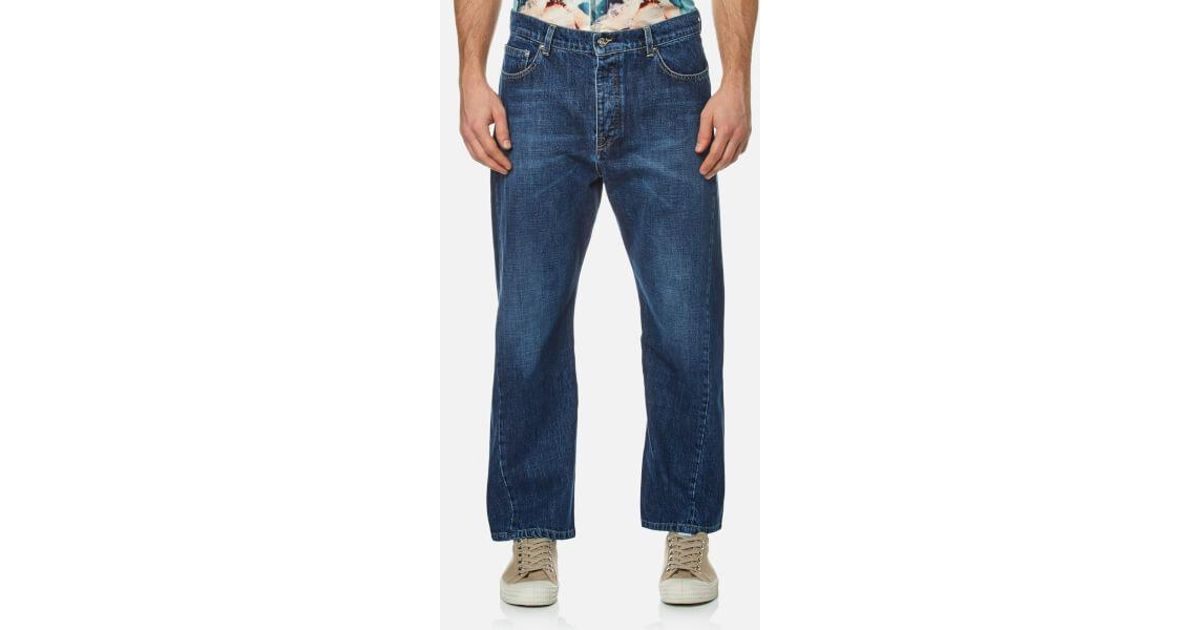 mens twisted leg jeans
