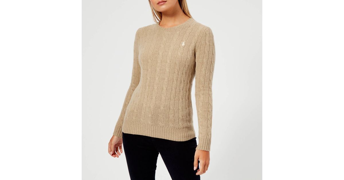 polo ralph lauren julianna classic long sleeve sweater