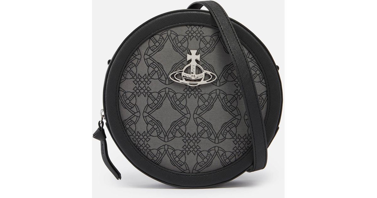 Vivienne Westwood Ruby Faux Leather And Logojacquard Cross Body Bag in