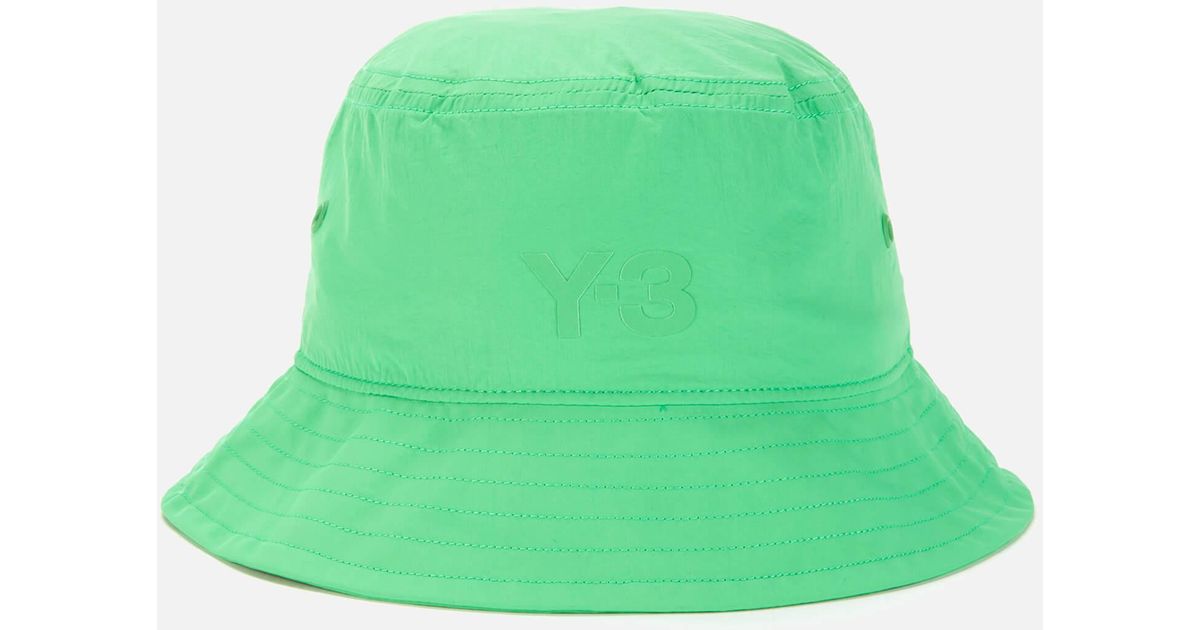 Y3 Bucket Hat in Green for Men Lyst