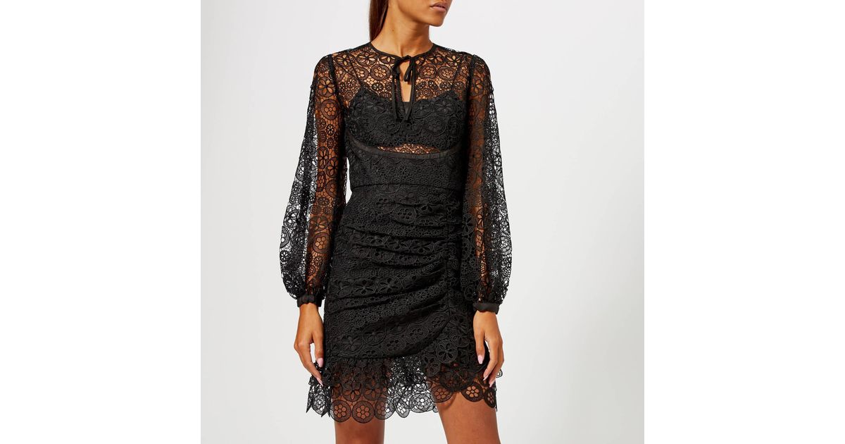 self portrait floral lace dress