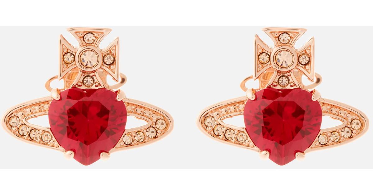 Vivienne Westwood Rose Goldtone Ariella Earrings Lyst Australia