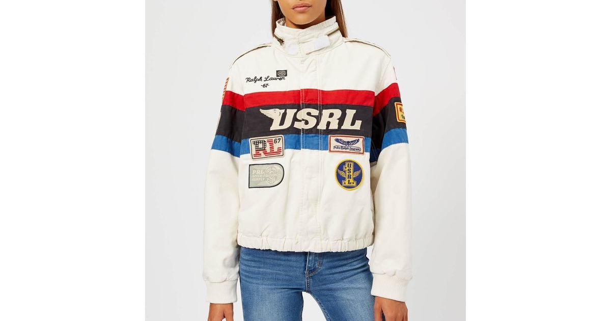 Polo Ralph Lauren Canvas Racing Jacket | Lyst Australia