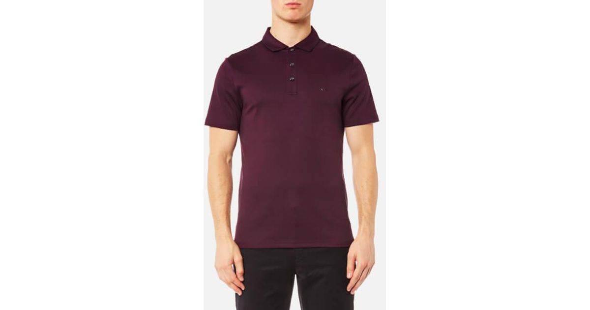 michael kors polo mens purple