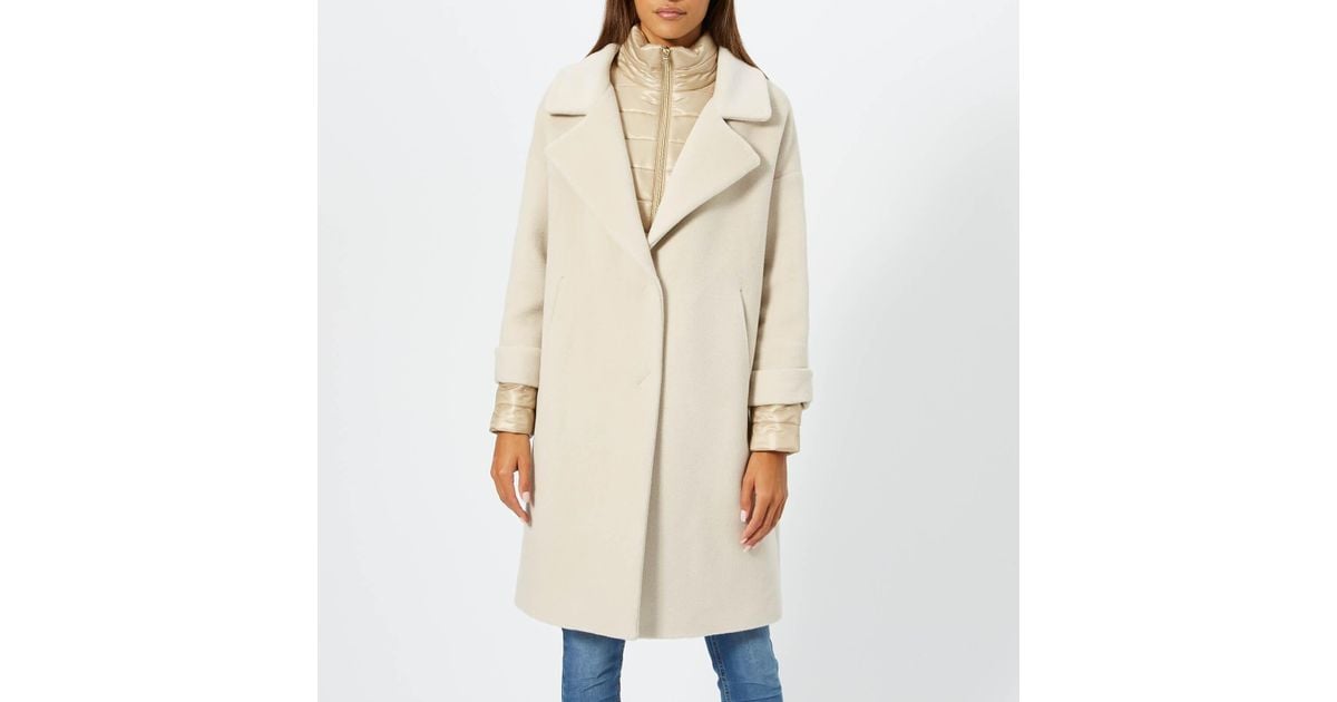 cream wool coat