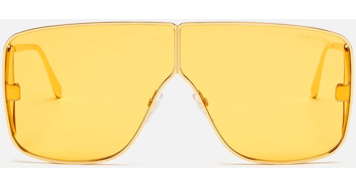 Tom Ford Spector Sunglasses in Yellow | Lyst