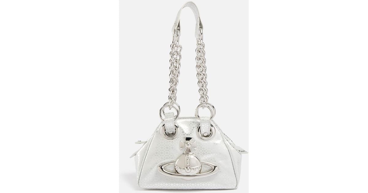 Vivienne Westwood Archive Orb Embossed Leather Handbag in Vivienne Westwood Archive Orb Embossed Leather Handbag in