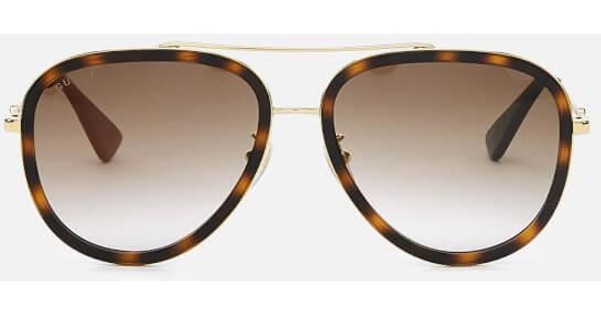 gucci aviator women's sunglasses