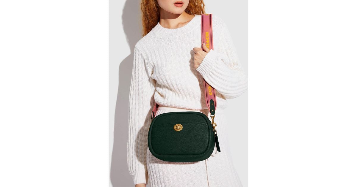 COACH Soft Pebble Leather Camera Bag Lyst