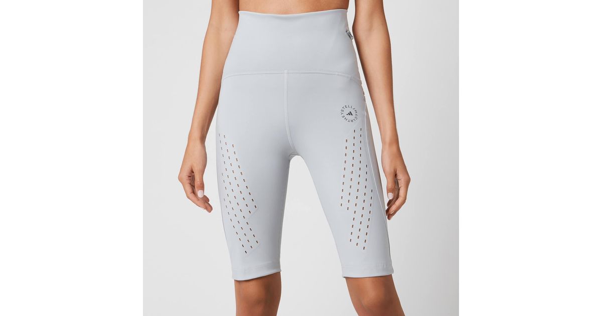 Adidas By Stella Mccartney Synthetic Truepure Cycle Shorts In Grey Gray Lyst