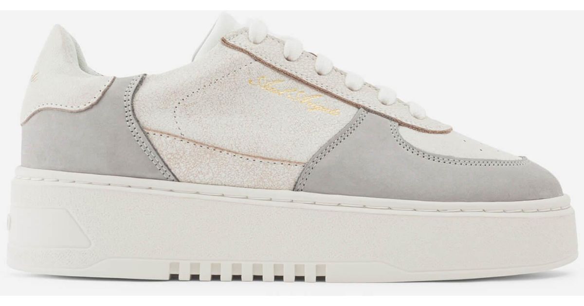 Axel Arigato Orbit Leather And Nubuck Trainers in White | Lyst