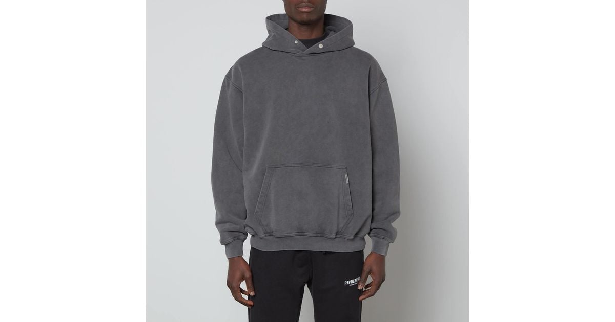 Represent Cottonjersey Hoodie in Grey for Men Lyst UK