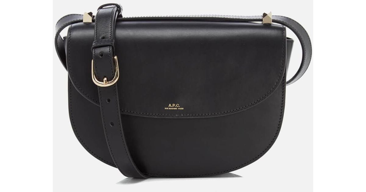 A.P.C. Genève Leather Crossbody Bag in Black Save 32 Lyst