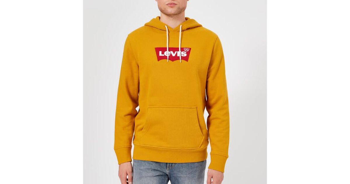 Levi's Synthetic Logo Hoodie in Yellow & Orange (Yellow) for Men | Lyst