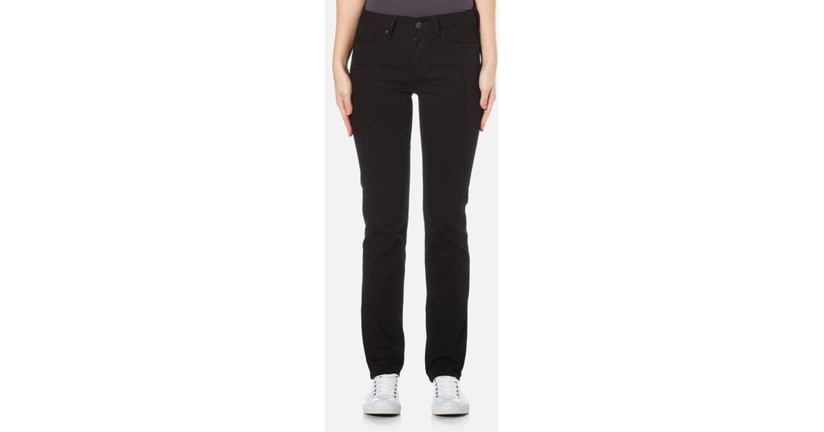 Levi's Denim 712 Slim Jeans in Black - Save 26% - Lyst