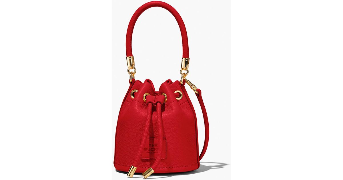 Marc Jacobs Leather Buckets in Red