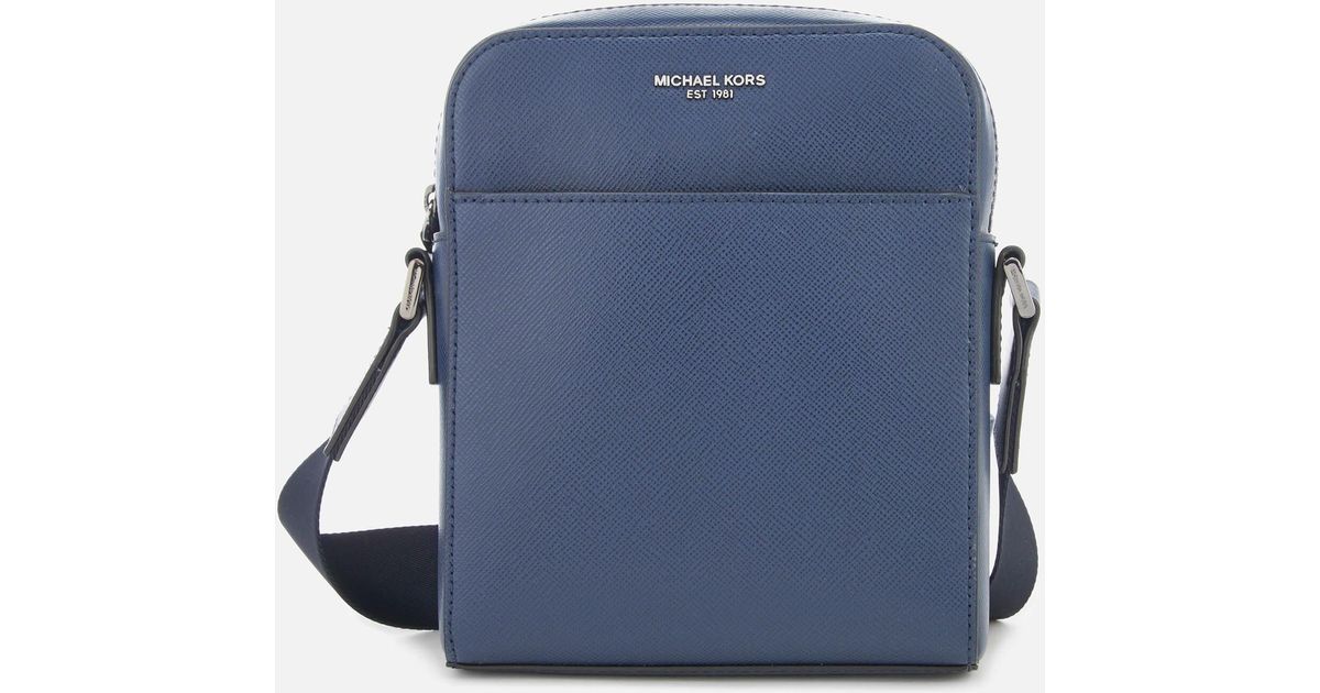 Michael Kors Leather Harrison Flight Bag in Navy (Blue) for Men Save 51 Lyst