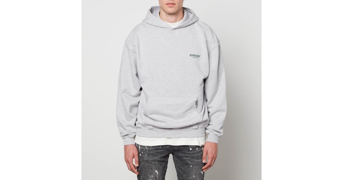 Represent Owners Club Hoodie in Grey (Gray) for Men | Lyst