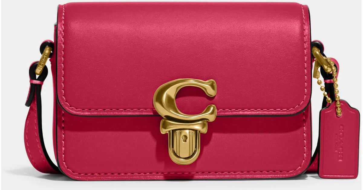 COACH Studio 12 Glovetanned Leather Bag in Pink (Red) Lyst Australia