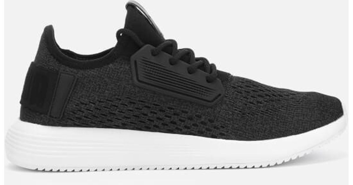 puma mens uprise mesh trainers black