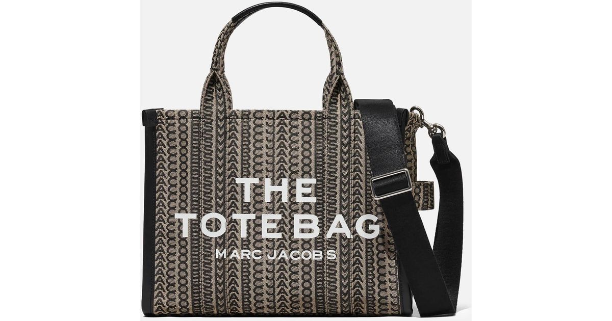 Marc Jacobs The Monogram Medium Jacquard Tote Bag in Black Lyst UK