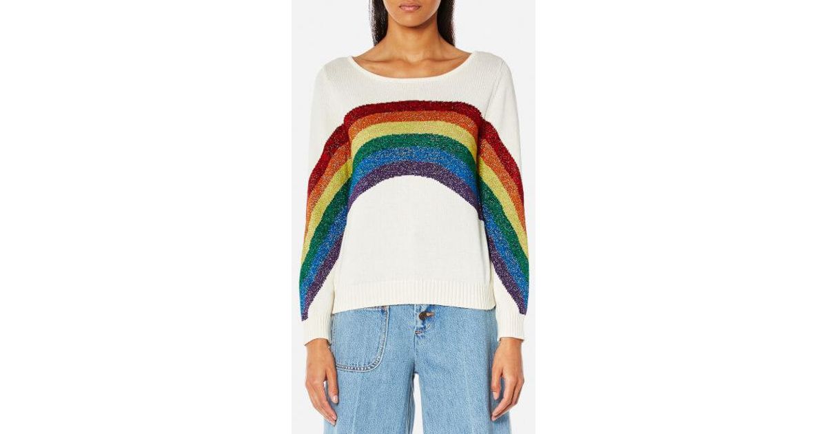 rainbow sweater womens