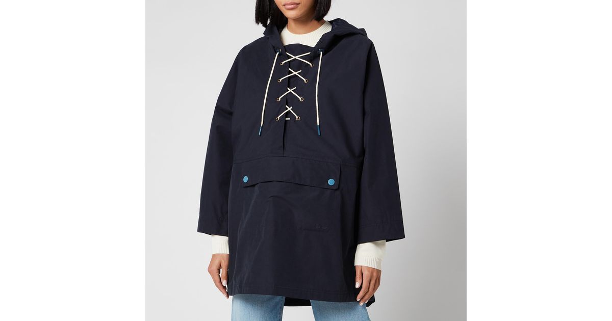 Barbour X Alexa Chung Pippa Overhead Jacket in Blue | Lyst Canada