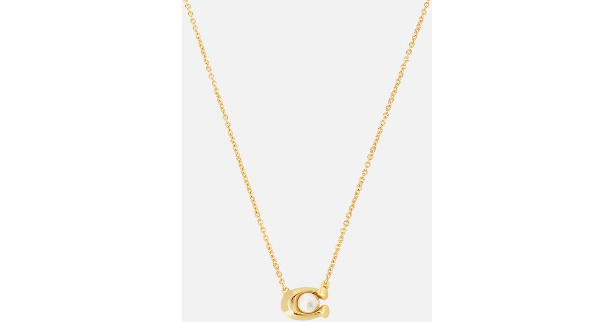 Coach c deals necklace