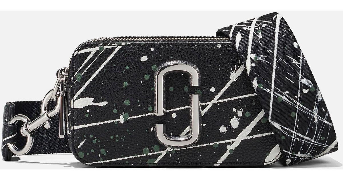 Marc Jacobs The Splatter Snapshot Bag in Black Lyst UK