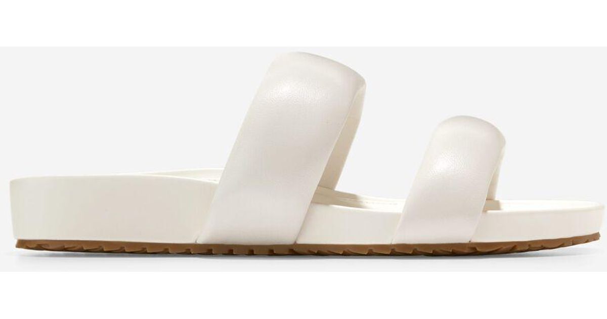 Cole Haan Women's Mojave Double Band Slide Sandal in White Lyst