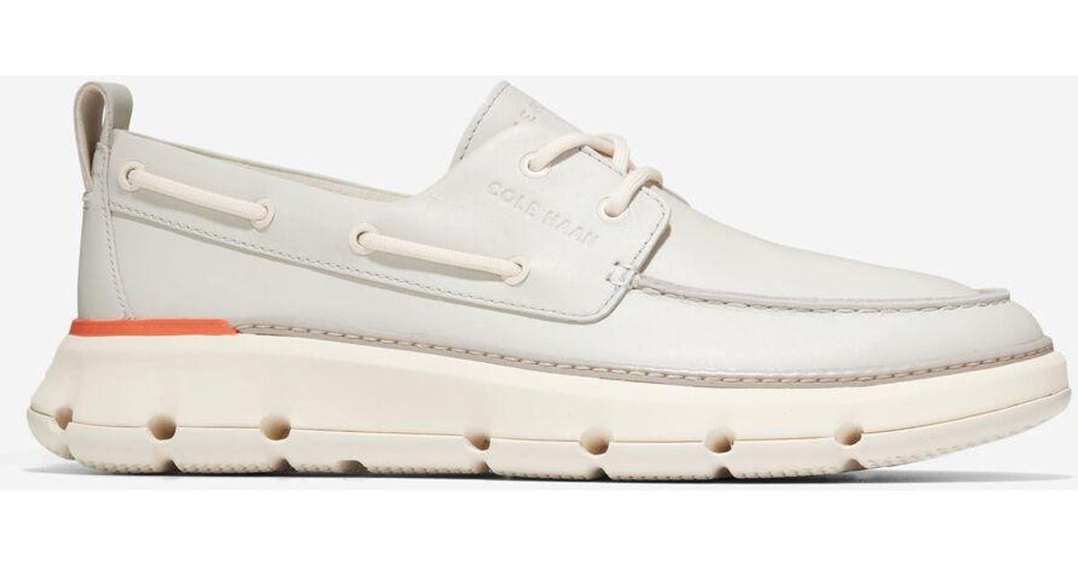 Cole Haan Men's 4.zerøgrand Regatta Boat Shoe in White for Men Lyst
