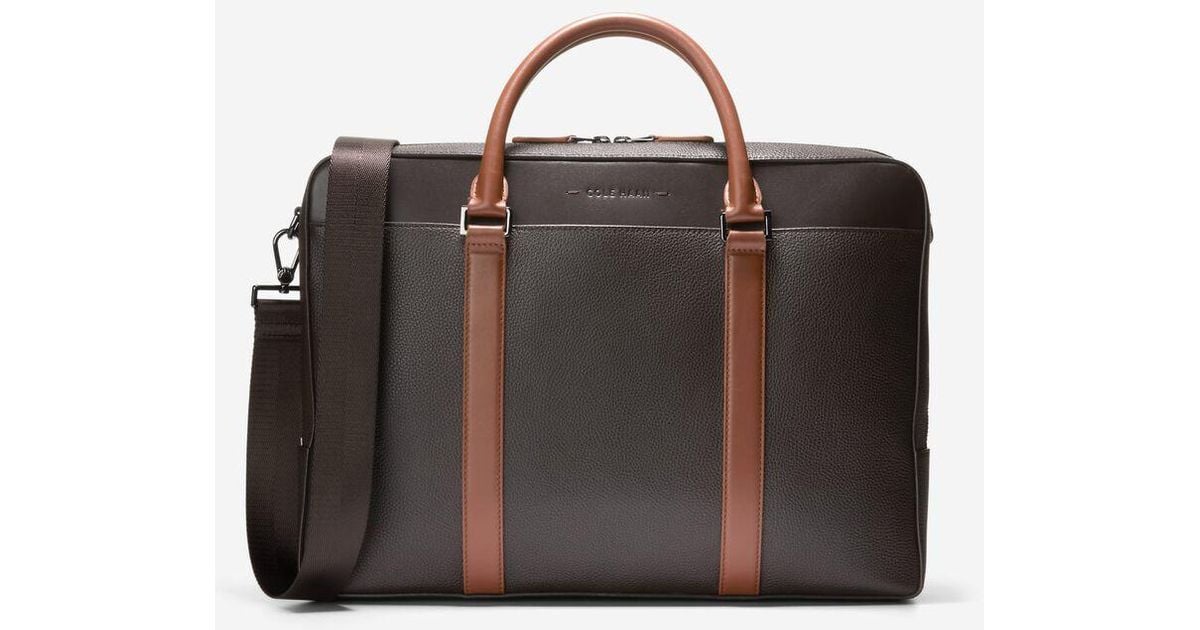 Cole Haan Triboro Briefcase In Brown For Men Lyst cole-haan-triboro-briefcase-in-brown-for-men-lyst
