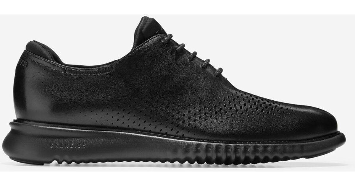 zerogrand Laser Wingtip Oxford Black 